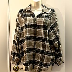 Oversized flannel.